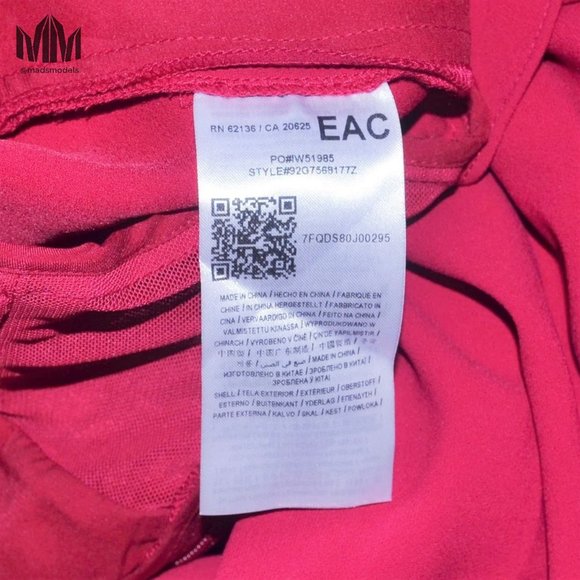 Marciano | Fuschia Asymmetric Mesh Corset Jumpsuit - Picture 9 of 10